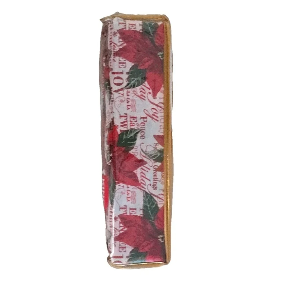 Lifestyles Home King Sheet Set Red White Floral‎ Christmas Holidays 4pc NEW